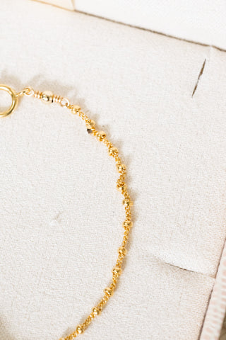Large Keshi Pearl & Bead Mini Anela Bracelet