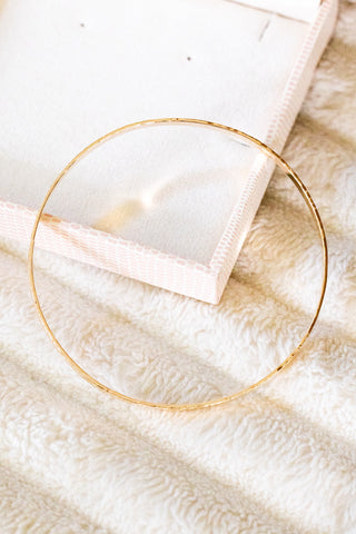 Plumeria Custom Stamped Bangle Band