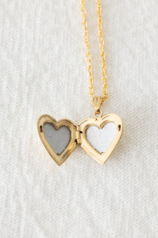 Mini Heart Locket Necklace