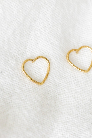 Twisted Heart Studs