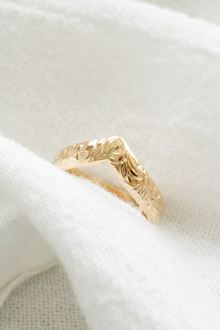 Chevron Floral Ring