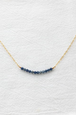 Sample Sale - Sapphire Curved Necklace