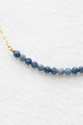 Sapphire Curved Necklace