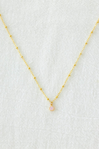 Pink Opal Beam Necklace