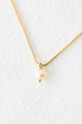 Pink Pearl Box Necklace