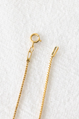 Mini Shell Crescent Box Necklace