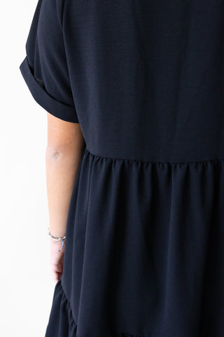 Black Short Sleeve Dress