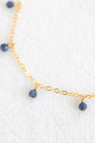 Sapphire Drop Bracelet