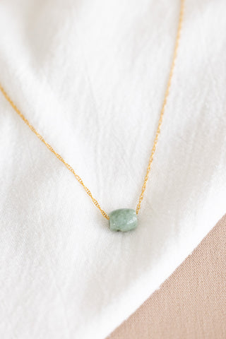 Jade Barrel Necklace