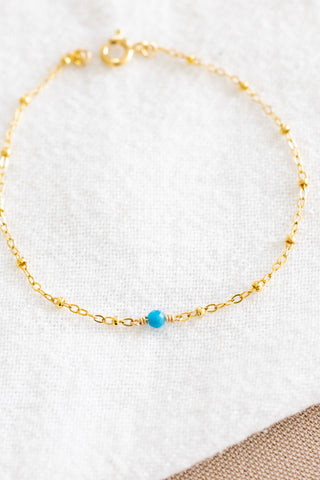 Blue Apatite Beam Bracelet