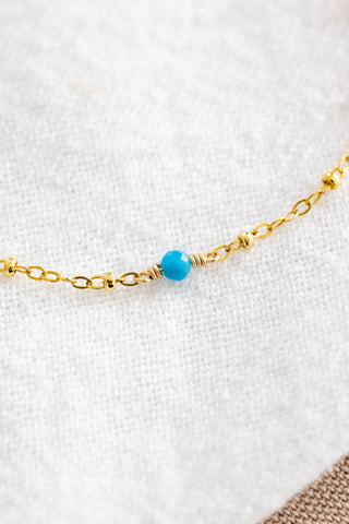 Blue Apatite Beam Bracelet