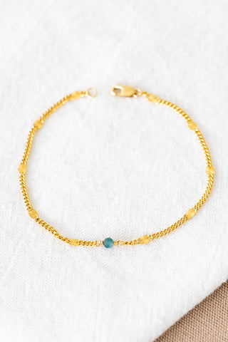 Blue Tourmaline Sunset Bracelet