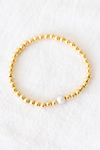 Silver Potato Pearl Bubble Bracelet