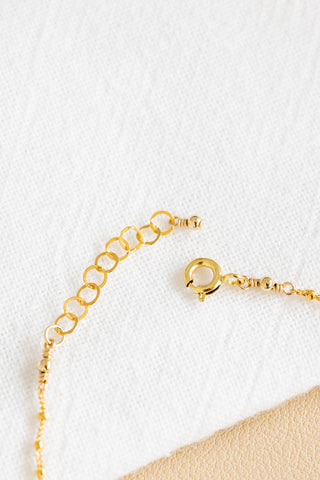 Dainty Beam Mini Drupe & Bead Bracelet