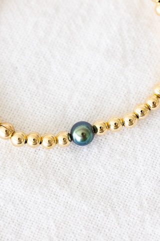 Peacock Pearl Bubble Bracelet