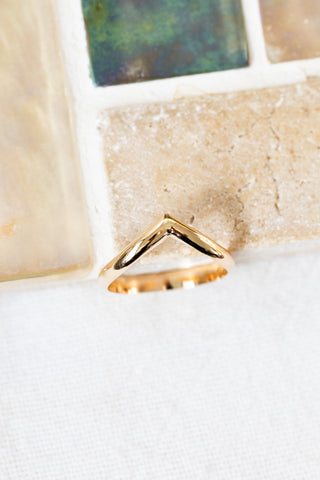 Thick Chevron Ring