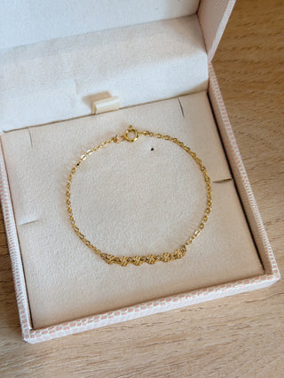 Hammered Coin Plain Bracelet