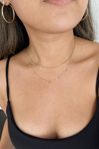 Peridot Drop Necklace