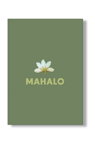 Mahalo Card - Naupaka