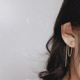 moon ear threaders earrings laine jewelry 